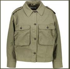 Rae Feather Ladies Army Green Khaki Utility Buttons Jacket £195