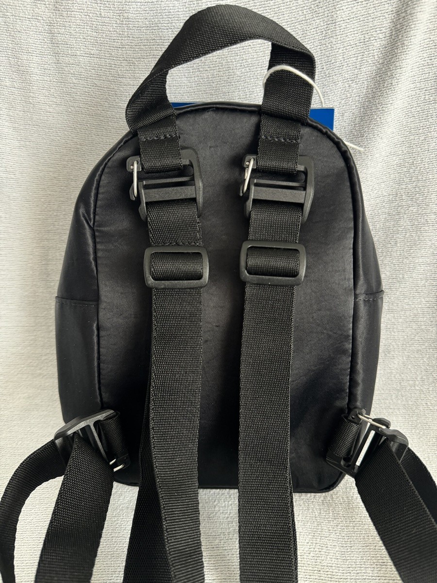 adidas 3-stripe mini backpack Adidas MINI BACKPACK 3 Three Stripe Bag Black Purse #BP MINI GD1642 NEW