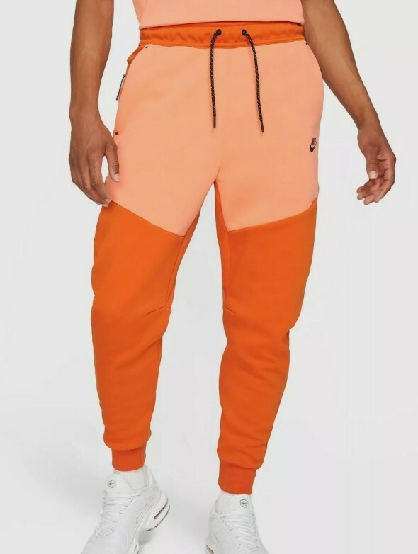 Nike Sportswear Tech Fleece Joggers Campfire Orange/black Sz L Cu4495-893  for sale online | eBay