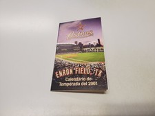 RS20 Houston Astros 2001 MLB Baseball Pocket Schedule in SPANISH - Banco Popular