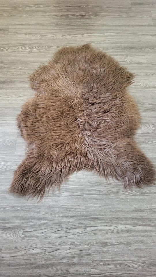 Alfombra islandesa de piel de oveja | Alfombra de piel de oveja | Lana larga sedosa suave #C228 Foto 4 de 4