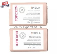 2 Pack Topicrem Mela Unifying Exfoliating Bar 150g Exp 05/2028