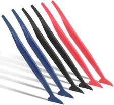 6 Pcs Car Micro Squeegee Curves Slot Tint Tool Set, 3 in 1 Vinyl Car Wrapping Fl