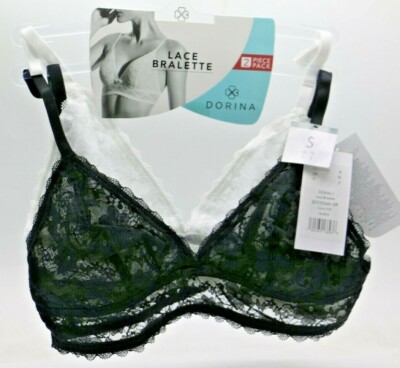 Dorina 2 Piece Pack (Sonia -1) Lace Bralette. Size: Small.