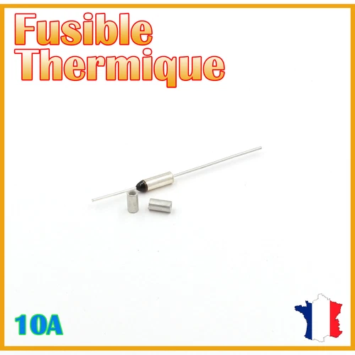 Thermal Fuse 172°C - 10A/250V AC & Crimping Rings