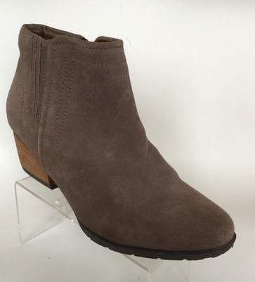 BLONDO Valli 2.0 Waterproof Suede Side Zip Ankle Boots, Taupe (Size 9.5 M)