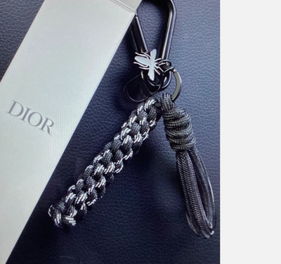 DIOR KEY RING CHAIN with CD LOGO and Bee New in Box | eBay