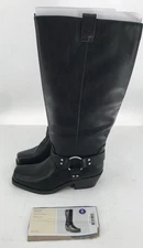 Universal Thread Boots Women’s Size 6 Wide Calf Black Faux Leather Motorcycle