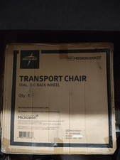 Transport Chair, Teal With Big Back Wheels