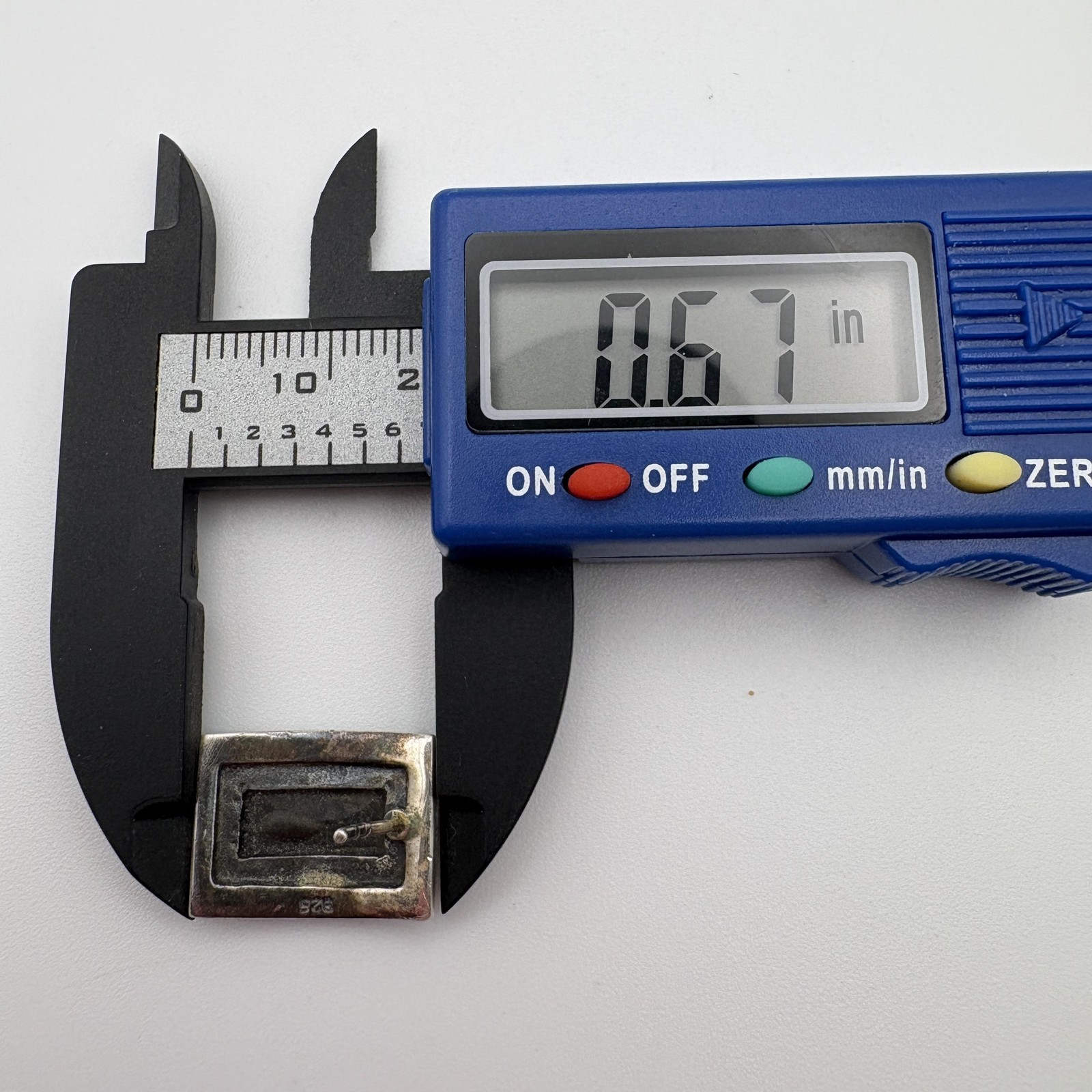 Sterling Silver 925 Black Onyx Rectangular Stud E… - image 6