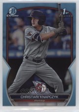 2023 Bowman Draft Chrome Sky Blue Refractor Christian Knapczyk #BDC-180 u6a