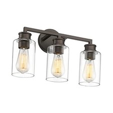 Oil Rubbed Bronze Vanity Light, Farmhouse Bronze 3-Light Oil-Rubbed Bronze