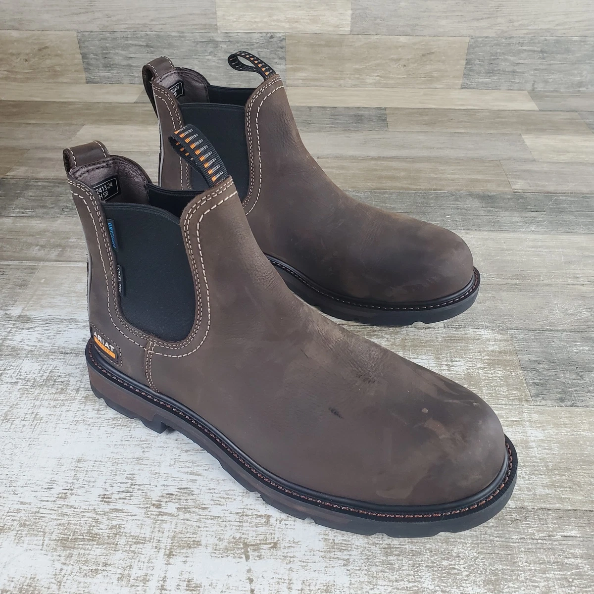 Ariat Groundbreaker Work Boot F2892 Square Toe Leather Men’s Size 8.5D EUC Ariat M Western Men main image 4