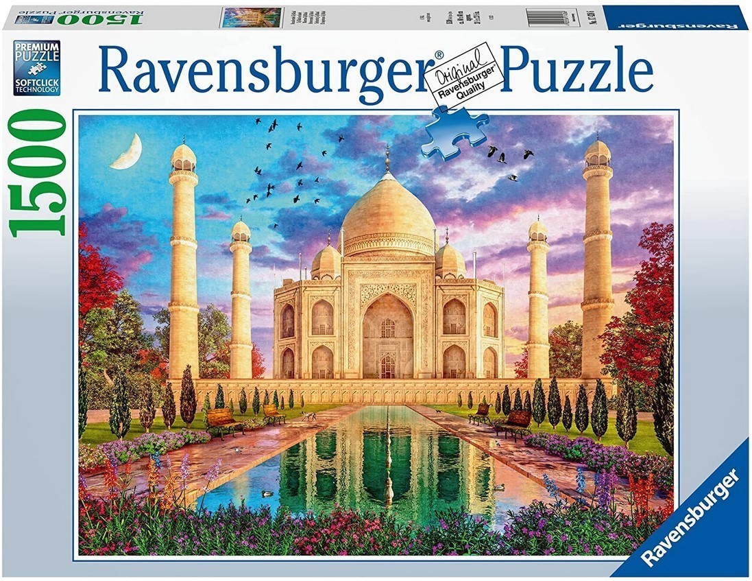 Idée cadeau puzzle Ravensburger Taj Mahal Enchanté pour passionné