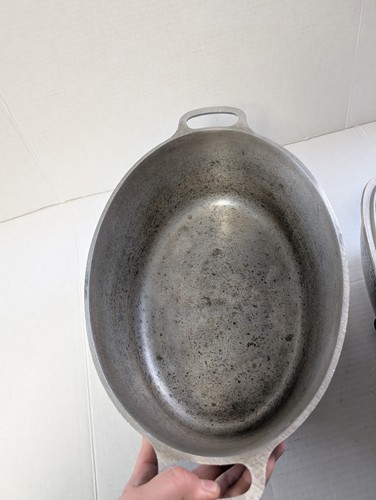 Club Hammered Aluminum 12" Dutch Oven VTG Roaster Pan with Drip Drop Lid 12x9 - Picture 7 of 9