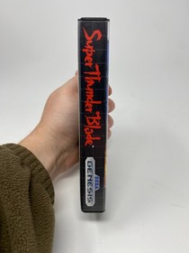 Sega Genesis Super Thunder Blade 1989 Complete in Box with Manual - Tested Works