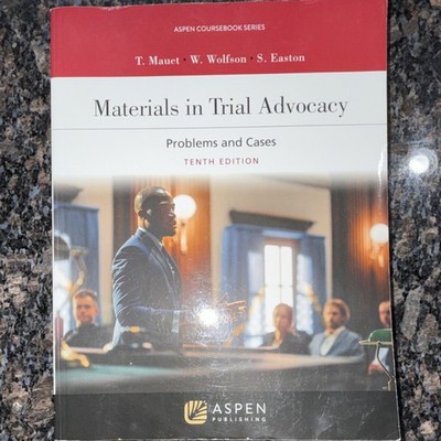 Materials in Trial Advocacy Tenth Edition Paperback Law Textbook