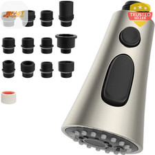 3 Function Faucet Accessories Pull Down Kitchen Spray Head with 12 Adapters