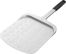 Pala per Pizza 30Cm, Pala Pizza Corta Forata in Alluminio Anodizzato Duro, Pala 