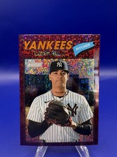 2026 Topps Heritage - Luis Gil #123 Chrome Burgundy Sparkle Refractor