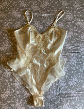Victoria's Secret teddy bodysuit from mid-90 s One-Piece Ivory Lace Sequin