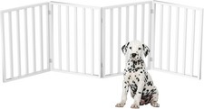 Pet Gate - 4-Panel Indoor Foldable Dog Fence for Stairs, Hallways or Doorways...