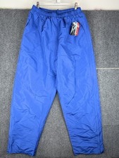 Vintage Holloway Weather Resistant Windbreaker Track Pants Size XL Blue NWT