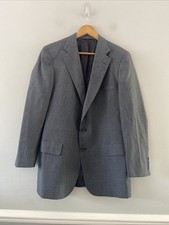 Chaps Ralph Lauren Blazer Suit Jacket Grey 40  Celsius 21 Wool Blend
