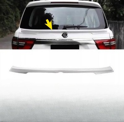 For 2021-2024 Nissan Armada Y62 White ABS Rear Tail Trunk Spoiler Wing Lip D