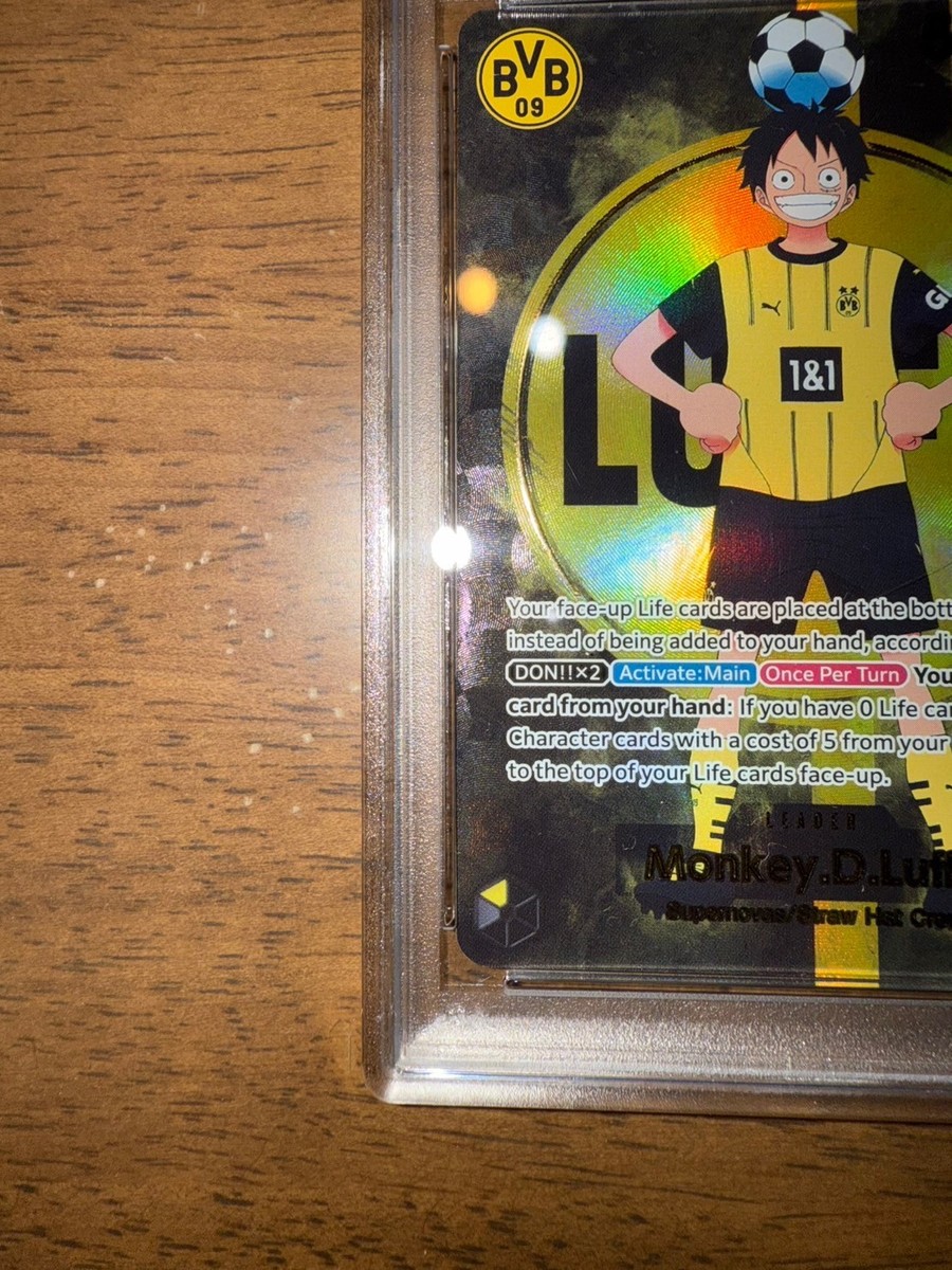 PSA 10 Monkey D Luffy ST13-003 BVB Borussia Dortmund ONE PIECE
