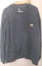 Lee Premium Select Mens Sweatshirt Blue Size XL Good Preowned Condition