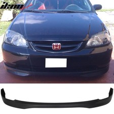 Fits 01-03 Honda Civic Type-r T-r Style Front Bumper Lip Spoiler Splitter Pp