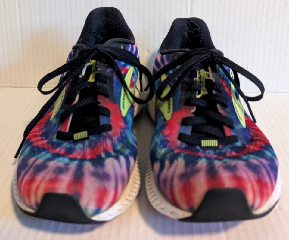 Zapatos para correr Brooks Launch 8 para mujer Tie Dye multicolor - talla 7,5 Foto 3 de 4