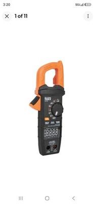 Klein Tools CL810 600A AC/DC Auto-Ranging Digital Pro Clamp Meter with Worklight