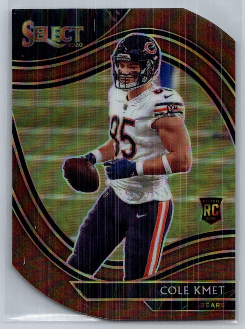 2020 Panini Select #374 Cole Kmet Copper Prizm Die Cut #/355