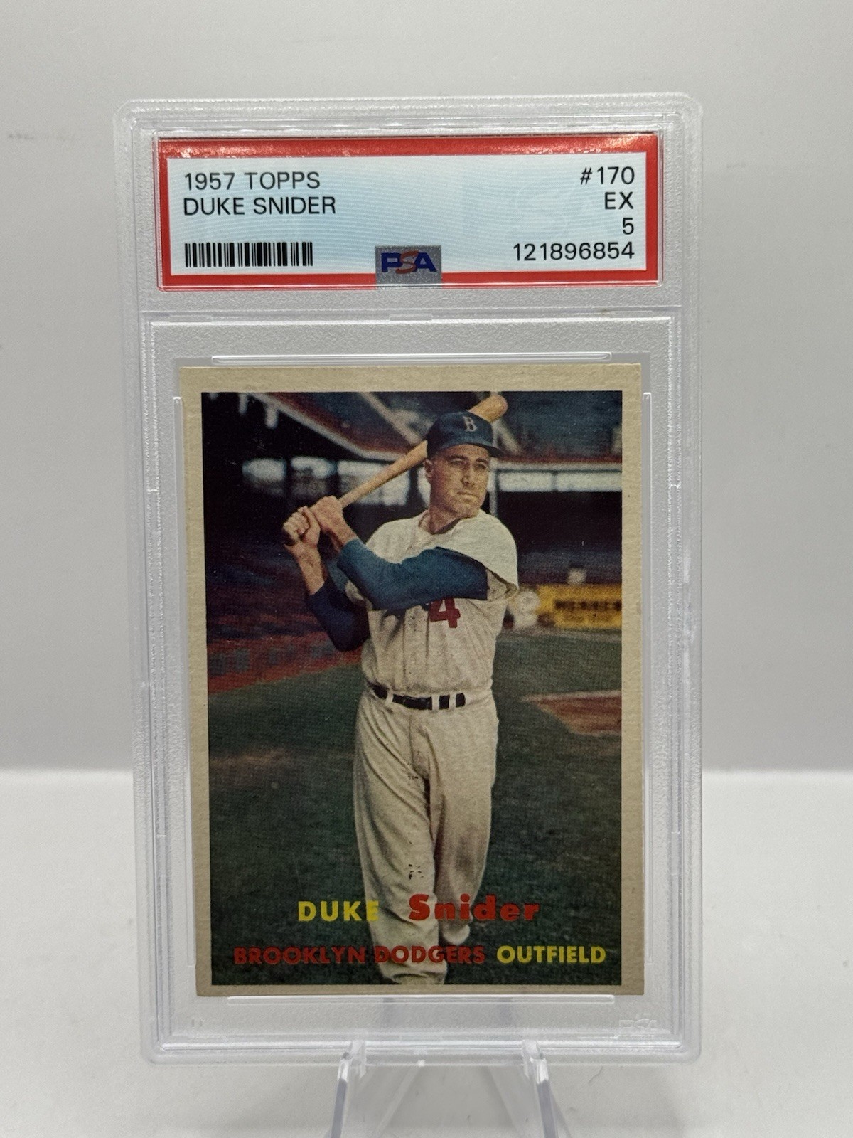 1957 Topps #170 Duke Snider Brooklyn Dodgers PSA 5