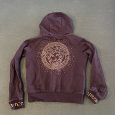 Versace Kids 2 Piece Tracksuit Set Black Hoodie Joggers Medusa Logo Size 10 A