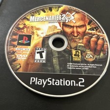Mercenaries 2: World in Flames (Sony PlayStation 2, 2008) Disc Only Tested