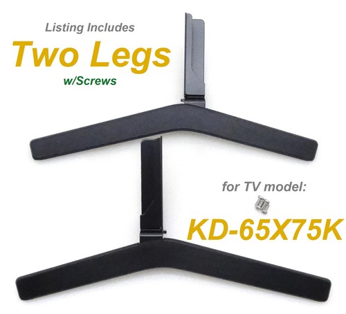 Sony KD-65X75K Stand Legs w/Screws [5-041-087-01/5-041-088-01] | 2T71 | USED