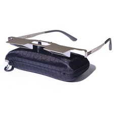 Silver Lazy Glasses Prism Spectacles for Reading TV Phone Use