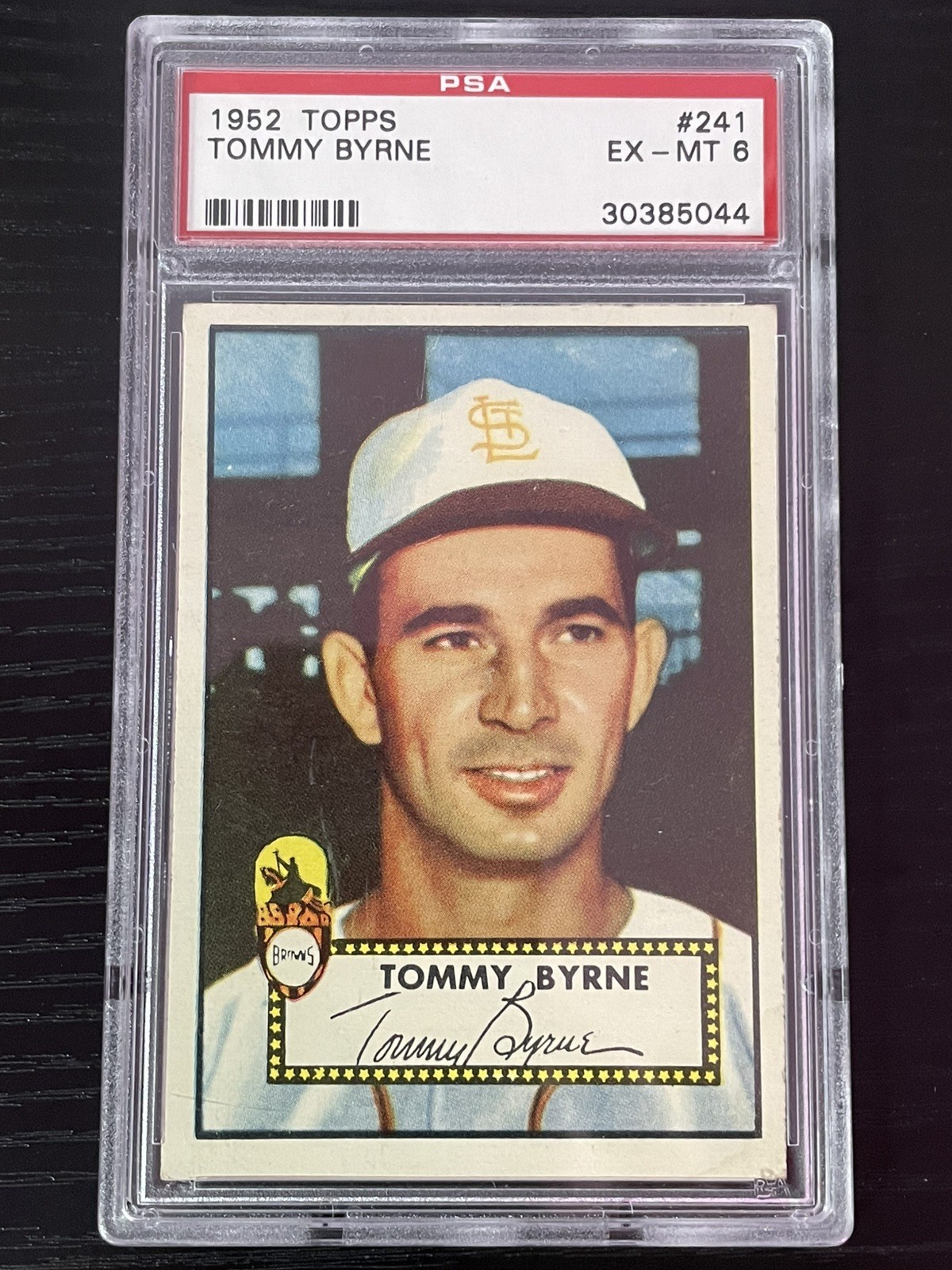 1952 Topps Baseball #241 Tommy Byrne PSA 6