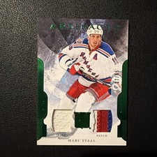 2011-12 Upper Deck Artifacts - Marc Staal #73 Emerald Jersey/Patch /65 (MEM)