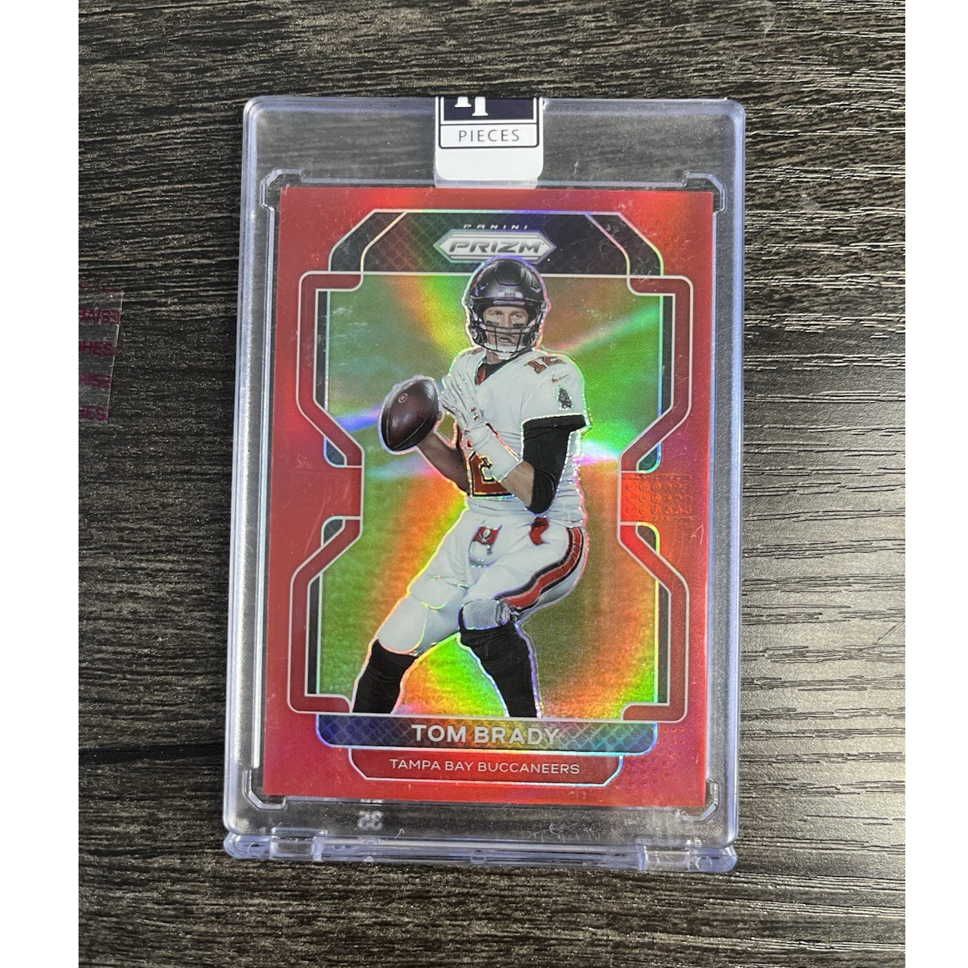 🚨🐐💎2021 PRIZM TOM BRADY RED RETAIL SSP COLOR MATCH RARE BUCCANEERS NO. 294