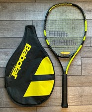 Babolat Nadal Jr 26 Tennis Racquet Black Yellow Grip 26  245 Grams W/ Cover