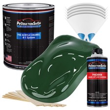Productionshop High Gloss Hunter Green Acrylic Enamel Gallon Kit Auto Paint