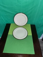 Food Network Biscotti White Dinner Plate Set of 2 