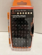Torelli 67 Piece Bit Set - Phillips, Slotted, Pozi Square, Star, Metric SAE Hex