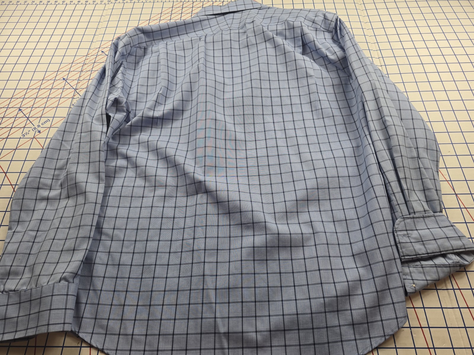 Nordstrom Tech Smart Trim Fit Long Sleeve Shirt Black Size 16 - 32-33 Used Good