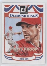 2014 Panini Donruss Diamond Kings Press Proof Silver 36/199 Cliff Lee #222 0f8