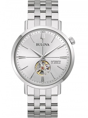 BULOVA Herren Armbanduhr Automatikuhr 96A276 Edelstahl Herrenuhr 41mm B-Ware